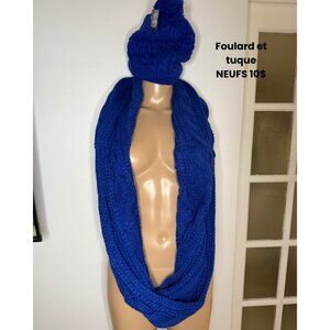 Knit Scarf and Beanie Set – NEW